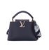 Capucines MM, &pound;3,100, Handbags, Blue/Cream, Leather, Front view